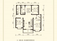 衡水滏阳锦苑D户型138.01㎡三室两厅两卫户型图